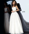 JVN by Jovani JVN1831 Embroidered Sweetheart Strapless Gown