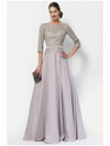 Alyce Paris 27099 Lace Stretch Crepe Bateau Neckline Dress