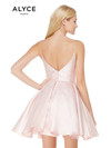 Alyce Paris 3764 Mikado V-neck Sleeveless Short Dress