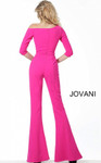 Jovani 1867 Three Quarter Sleeve Contemporary Long Jumpsuit