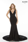 Alyce Paris 5065 Plunging Neckline Mermaid Long Dress