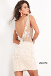 Jovani 3982 Embellished Sheer Backless Cocktail Dress
