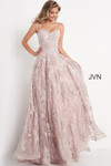 JVN by Jovani JVN06474 Sweetheart Neckline Floral Dress