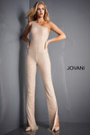 Jovani 3816 One Shoulder Beaded Jumpsuit