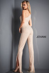 Jovani 3816 One Shoulder Beaded Jumpsuit