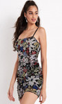 Jovani JVN04552 Sequined Open Back Sheath Dress