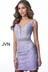 JVN by Jovani JVN1102 Lace Off Shoulder Fitted Short Dress