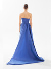 Tarik Ediz 96092 Strapless Wrap Fitted Bodice Taffeta Gown