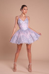 Portia and Scarlett PS21008 Glitter Accent Homecoming Dress