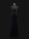 Portia and Scarlett PS21028 Sequin Square Neck Long Dress