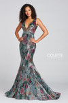 Colette by Daphne CL12071LS Sleeveless Sequin Sheath Gown