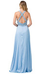 Dancing Queen 2527 Sleeveless Beaded Crisscrossed Back Gown
