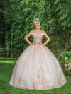 Dancing Queen 1567 Jeweled Off Shoulder Long Ballgown