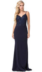 Dancing Queen 2620 Sleeveless Lace V-neck Trumpet Dress