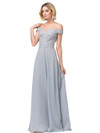Dancing Queen 2492 Off Shoulder Lace Applique Long Dress