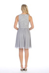 Celavie 6344-S Lace Bodice Short Sleeveless Short Dress