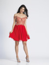 Dave and Johnny 3633 Off Shoulder Neckline Dress