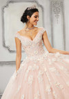 Morilee 89316 Off Shoulder Crystal Beaded Quinceanera Dress