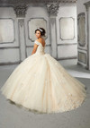 Morilee 89316 Off Shoulder Crystal Beaded Quinceanera Dress