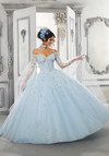Morilee 60143 Beaded Lace Sparkle Tulle Quinceanera Ballgown