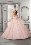 Morilee 60143 Beaded Lace Sparkle Tulle Quinceanera Ballgown