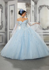 Morilee 60143 Beaded Lace Sparkle Tulle Quinceanera Ballgown