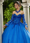 Morilee 60110 Pattern Sequin Glitter Tulle Quinceanera Ballgown
