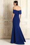 Alexander by Daymor 767 Ribbon Paneled Off Shoulder Gown
