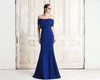 Alexander by Daymor 767 Ribbon Paneled Off Shoulder Gown