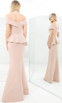 Alexander by Daymor 1350 Off-shoulder Beaded Sheath Gown