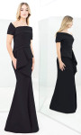 Alexander by Daymor 1361 Asymmetrical Short Sleeve Dress