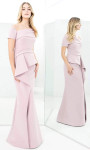 Alexander by Daymor 1361 Asymmetrical Short Sleeve Dress