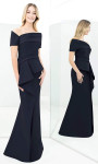 Alexander by Daymor 1361 Asymmetrical Short Sleeve Dress