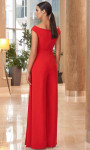 Alexander by Daymor 1063 Sleeveless V-neck Long Jumpsuit