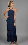 Alexander by Daymor 703451 Sleeveless Straps Tiered Dress