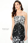 Montage by Mon Cheri 220944 Strapless Embroidered Lace Dress