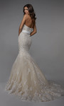 Alyce Paris 7032 Strapless Mermaid Lace Long Wedding Dress