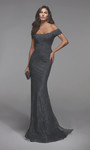 Alyce Paris 27484 Off The Shoulder Fit N Flare Long Dress
