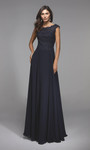 Alyce Paris 27504 Illusion Neckline Flowy Long Formal Dress