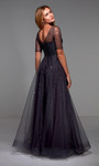 Alyce Paris 27481 Illusion Neck Flowy Long Formal Dress