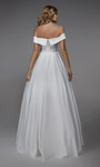 Alyce Paris 7023 Off The Shoulder A-line Long Wedding Dress