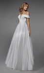 Alyce Paris 7023 Off The Shoulder A-line Long Wedding Dress