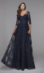 Alyce Paris 27494 Illusion Neck A-line Long Evening Dress
