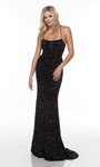 Alyce Paris 61181 Square Neck Straight Strappy Back Dress