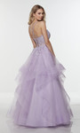 Alyce Paris 61094 Sweetheart Neck Formal Long Lavender Gown