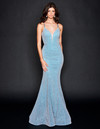 Nina Canacci 9136 Sleeveless Long Mermaid Prom Pageant Gown