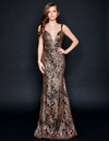 Nina Canacci 8203 Sleeveless Long Straight Prom Pageant Gown