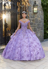 Morilee 89335 Metallic Embroidered V-neck Quinceanera Dress