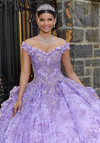 Morilee 89335 Metallic Embroidered V-neck Quinceanera Dress