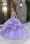 Morilee 89335 Metallic Embroidered V-neck Quinceanera Dress